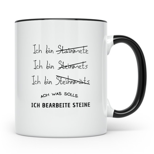 Steinmetz tasse lustig ich - steinmetz, lustig,