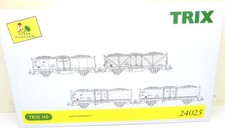 Trix H0 24025 Set "Zuckerrübentransport" mit 4 Güterwagen DB, KK   W25