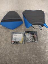 SItzbank Kawasaki Ninja LED  blau  Sitz Motorrad Handarbeit neu Sattler leder 