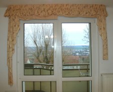 Übergardine mit integrierten Raffrollos B 205 x T 15 cm