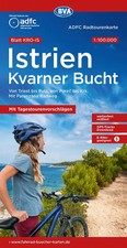 ADFC-Radtourenkarte KRO-IS Istrien Kvarner Bucht, mit Tagestourenvorschlägen, 1: