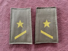 Bundeswehr Rangabzeichen Marine Gefreiter - (gelb auf khaki), (Klett) -