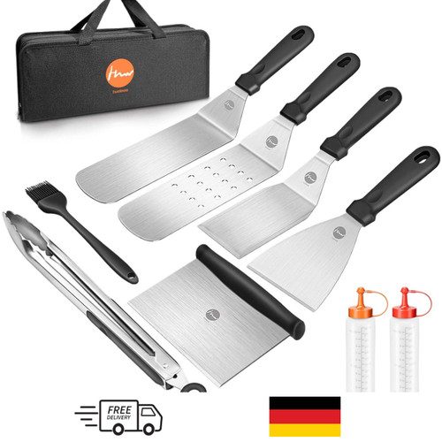 Grillspachtel set edelstahl - grillspachtel, 9