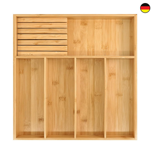 Bambus besteckorganizer - bambus,