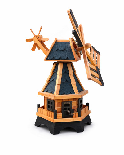 Garten windmühle holz - holz, cm