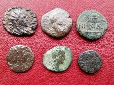Lot 6 römische Münzen. Seltene Stücke dabei. Aus Sammlung