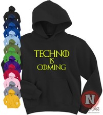 Techno is coming Hoodie edm