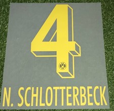 Nico Schlotterbeck Flock in Matchworn Size für euer BVB Dortmund Trikot 2023/24