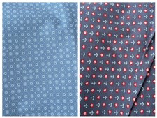 Stoffe Jersey Baumwolle Blau Nähen