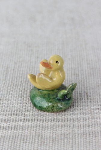 Kleine alte keramik ente - kleine,
