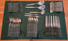 66 Teile = Besteckset 12 Personen WMF - PARIS 90er Silberauflage Silber 3,31 kg