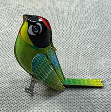 Nostalgie Spielzeug Christbaumschmuck Weihnachtsschmuck  Anhänger Tin Bird Vogel