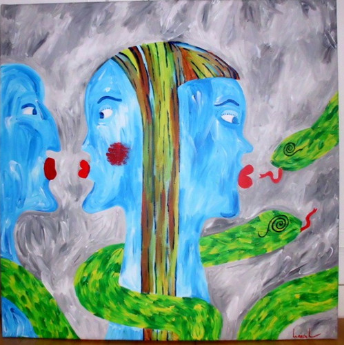 Großes bild acryl - acryl, auf