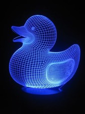 3D LED-Lampe Ente Nachtlicht Kinder süße Farbwechsel Touch Lampe Kinderzimmer