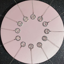 Halskette  Sternzeichen Anhänger Silber 925 Damen Zirkon, Sterling Frauen