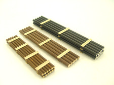 3 Stck. Holzmast u. Röhren Ladegut -  HO - 1:87 Güterwagen Zubehör  #236  gebr.