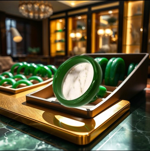 Natürlicher grüner jade - natürlicher,