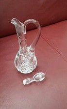 Schleuderstern Kristallglas Bleikristall Likörkaraffe Mit Deckel/ R.