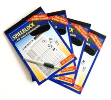 4x Spielblock Würfelspiel