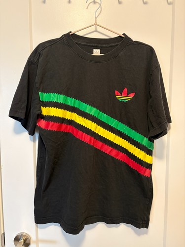 Vintage adidas rasta tshirt - adidas,