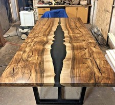 Schwarze Epoxid-Tischplatte