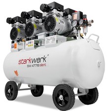 Starkwerk Flüsterkompressor Druckluft Kompressor SW 477/08 69 dB 8Bar 2,25kW