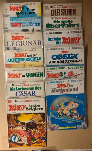 16x asterix comic erstausgaben - comic,