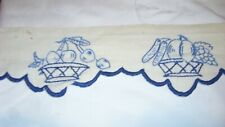 alte Leinenborte , Schrankborte für Küchenschrank,Stickerei, 88 cm lang,Nachlass
