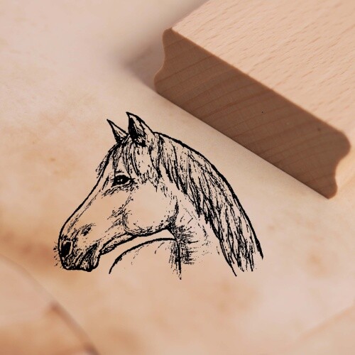 Motivstempel pferd kopf - pferd,