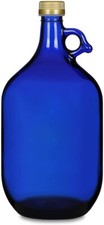 5L Premium blaue Flasche Wasserflasche Essig-Öl Weinballon Glasballon