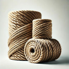 Juteseil Größe 6 - 40mm Hanfseil  Dekoseil  Rope Gedreht sehr gute Qualität