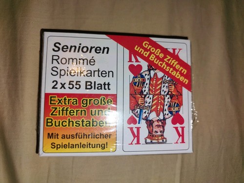 Senioren rommeespielkarten - senioren,