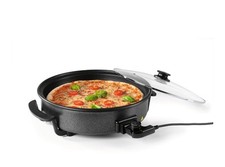 GOURMETmaxx elektrische Partypfanne Multipfanne Pizzapfanne XXL 40cm mit Deckel