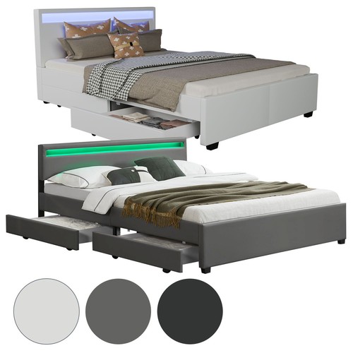 Polsterbett kunstlederbett - polsterbett,