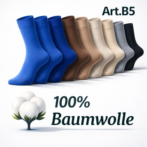 Herren baumwollsocken 10farben - herren,