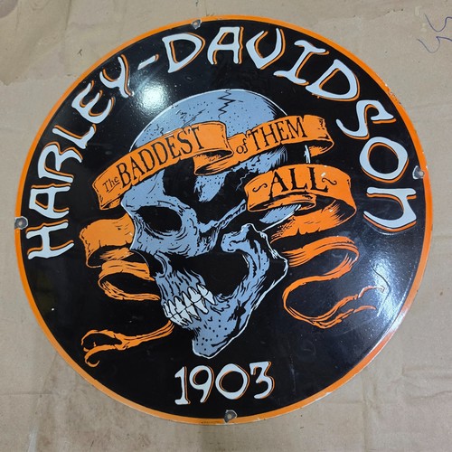 Harley totenkopf porzellan - harley,