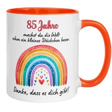 Tasse 85. Geburtstag | Herz &