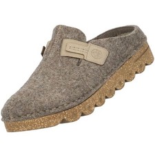 Rieker Damen Hausschuh Pantolette Beige V8790-64 Komfort Clog