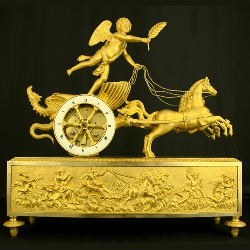 Streitwagen empire kaminuhr - ",