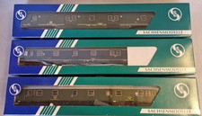 3x H0 Sachsenmodelle 14633-14695-74635 Postwagen D-Zug Wagen Neu in Ovp