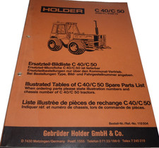Orig.Holder Ersatzteil-Bildliste C 40/C50 4100-11:4100-12 REF.-NO 118504