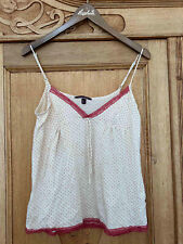 Top, shirt, damen, sommer, princess tam tam, S, 36, soft, beige, rose, spitze