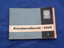 VW Käfer 117 Faltdach 30PS VW DIENST Kundendienstheft von 1959