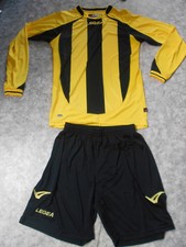 Ausstellung ! Teamsport-Trikot-Sets  "Dresda" Legea, gelb / schwarz , Gr. L