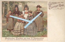 AK) WALTERSHAUSEN, EISENACH, FRIEDRICHRODA, BROTTERODE, Trachten, um 1889