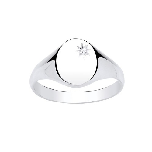 Herren echt diamant oval - herren,