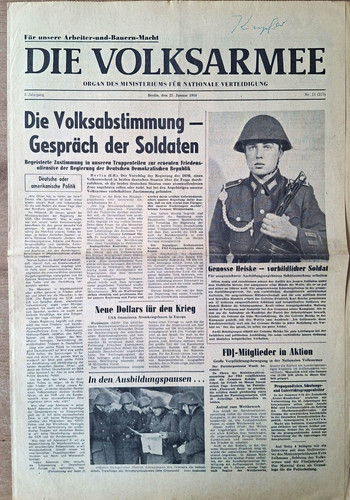 Die volksarmee zeitung - volksarmee,, zeitung,