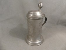 antiker Bierkrug aus Zinn von