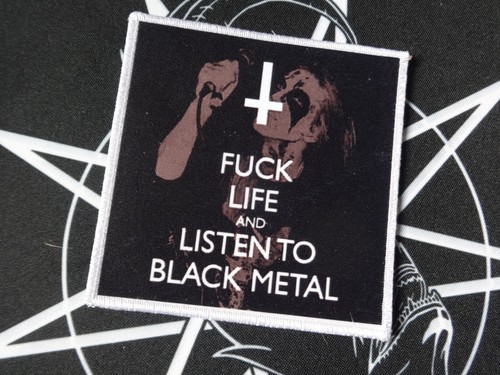 Listen black metal patch - metal,