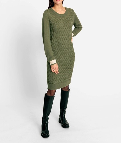 Kleid heine strick - strick, khaki